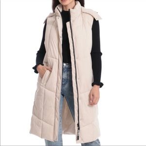 AVEC LES FILLES

LONGLINE HOODED PUFFER VEST size medium